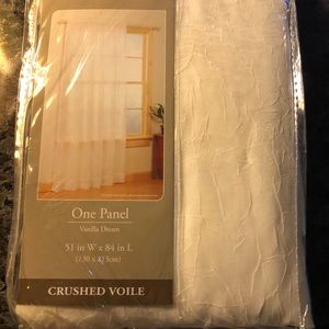 Home Trends One Panel/Vanilla Dream Curtain